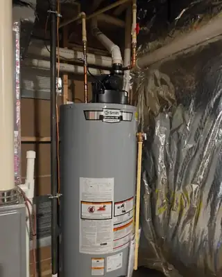 Power vent water heater — HiTrend Plumbers job
